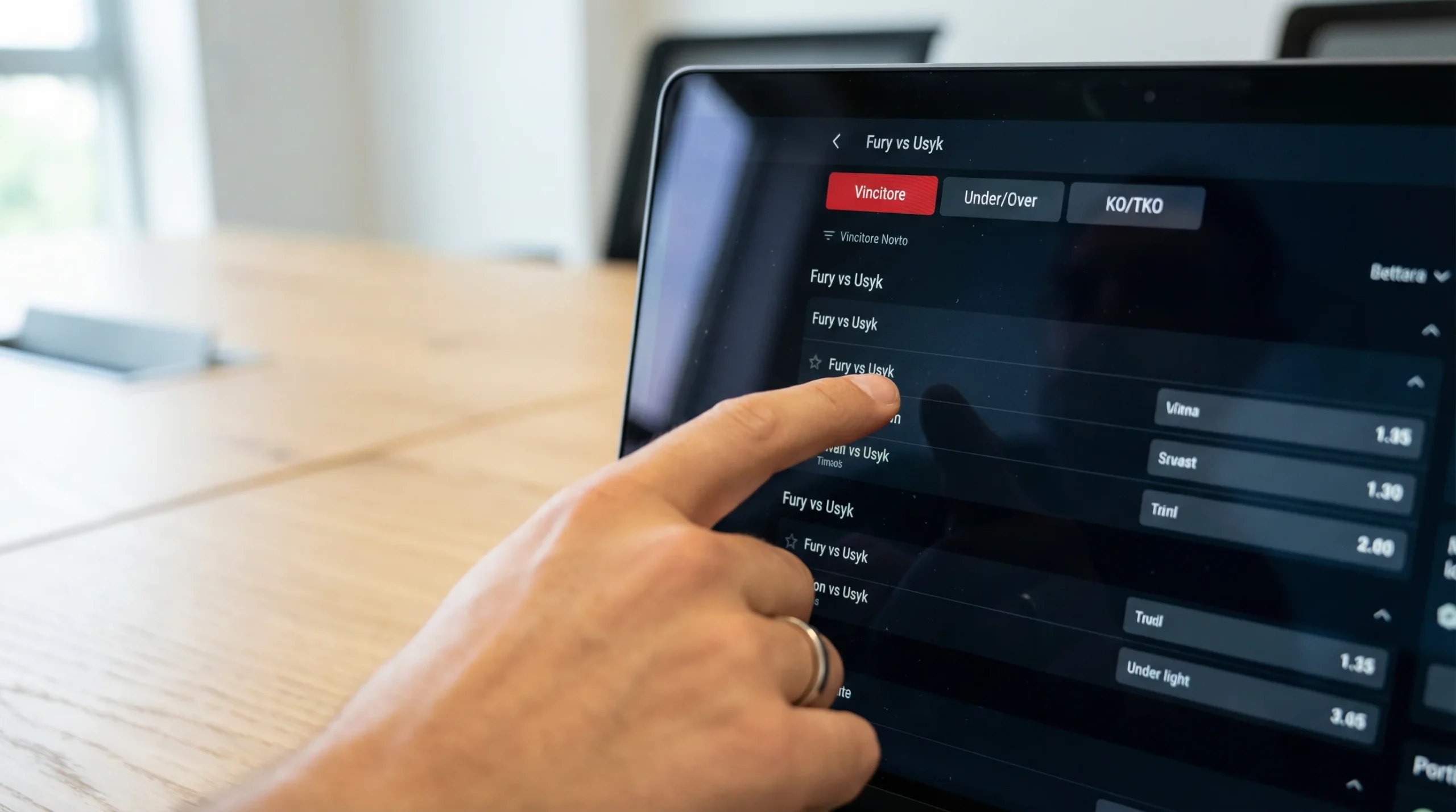 Diversi mercati di scommesse sul pugilato disponibili